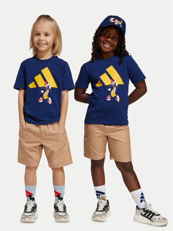 adidas adidas Komplet t-shirt i spodenki Disney Mickey Mouse JD4548 Kolorowy Regular Fit