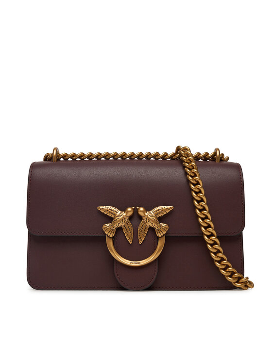 PINKO PINKO Дамска чанта Love One Mini Dc Al 25-26 PLTT 100074 A0F1 Бордо