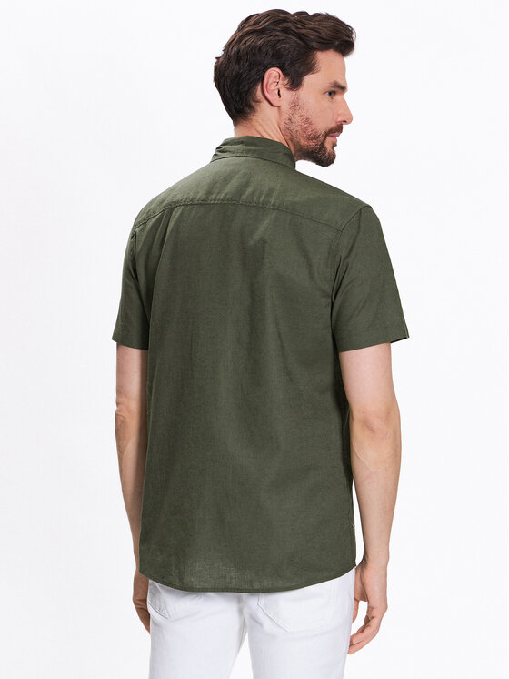 INDICODE INDICODE Hemd Glow 20-316 Grün Regular Fit