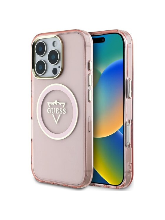 Etui na telefon Guess, Różowe, Apple iPhone 16 Pro Max