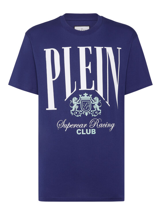 PHILIPP PLEIN PHILIPP PLEIN T-Shirt 21689 Błękitny Regular Fit