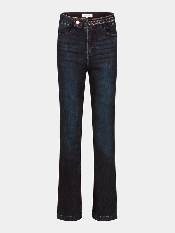 Morgan Morgan Jeans hlače 222-PKELY Mornarsko modra Straight Fit