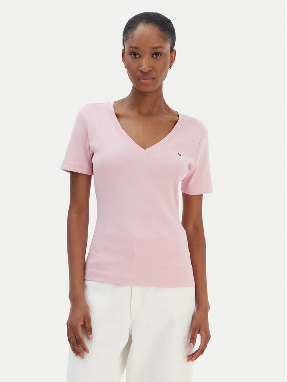 Tommy Hilfiger Tricou New Cody WW0WW40584 Roz Slim Fit