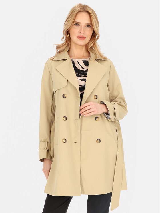 Perso Perso Prechodný kabát BLE252682F Béžová Regular Fit