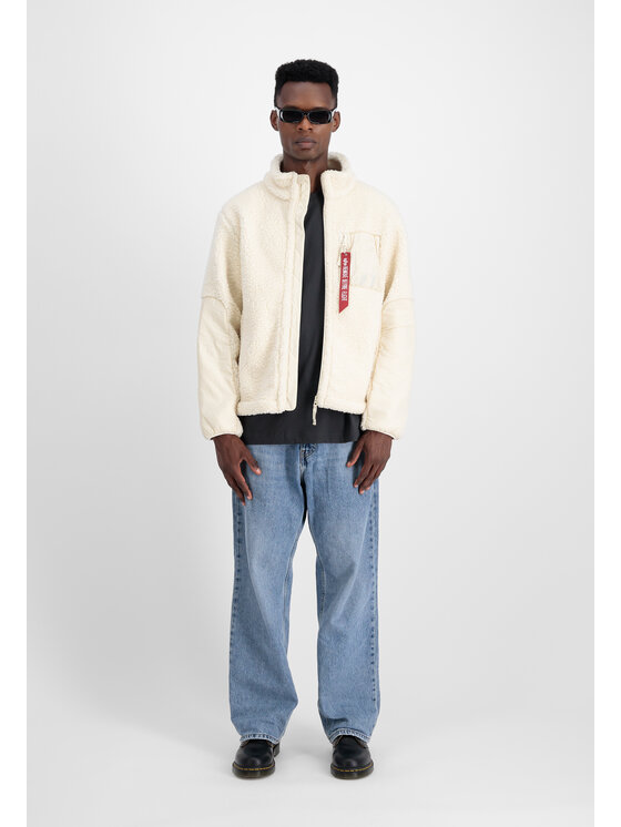 Alpha Industries Alpha Industries Kurtka outdoor Sherpa Zip-Jacket Biały Regular Fit