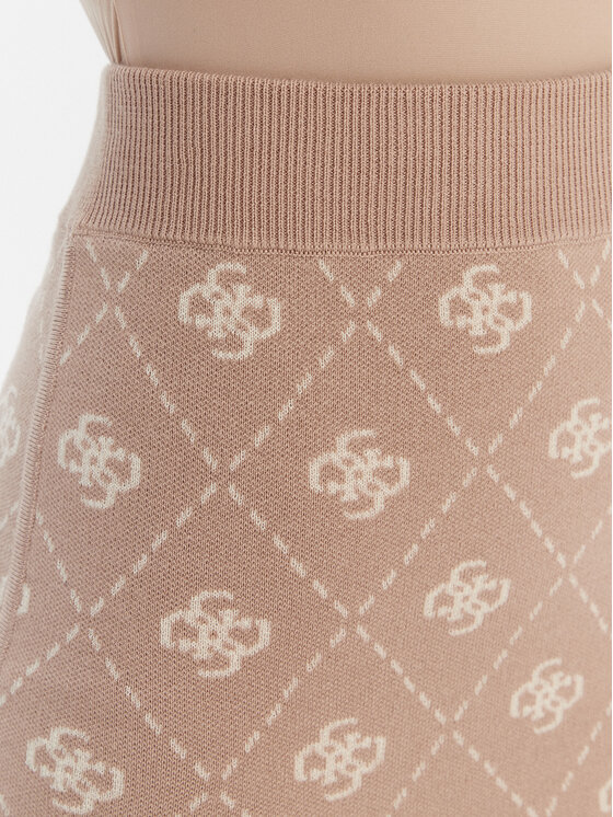 Guess Guess Spódnica ołówkowa W4BD0S Z3JD2 Beżowy Regular Fit