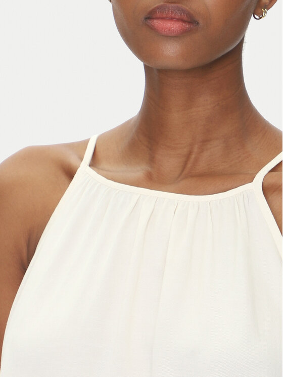 ViCOLO ViCOLO Sommerkleid Abito TD0757 Écru Regular Fit