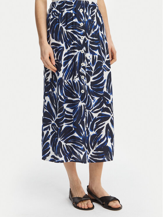 ONLY Fustă midi Nova 15222223 Bleumarin Regular Fit