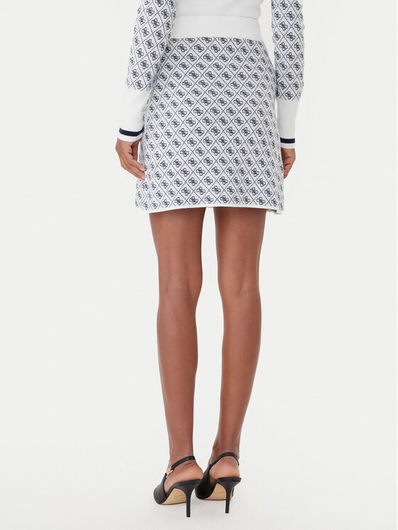 Guess Guess Spódnica ołówkowa W5BD81 Z3JD2 Écru Slim Fit