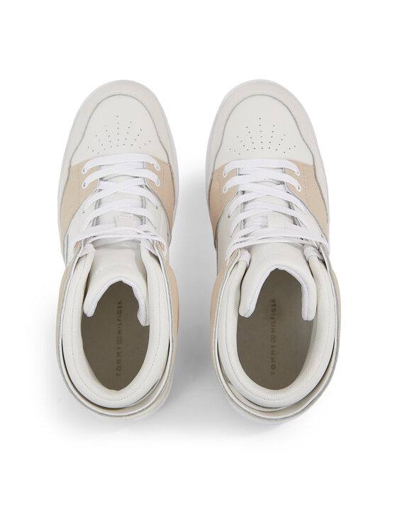 Tommy Hilfiger Tommy Hilfiger Sneakers Th Hi Basket Sneaker FW0FW07308 Bianco