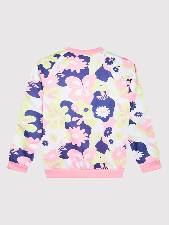 adidas Felpa Allover Flower Print Sst Track HF7468 Multicolore Regular Fit Modivo