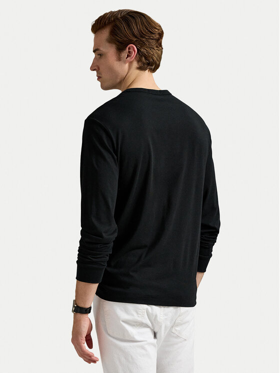 Polo Ralph Lauren Polo Ralph Lauren S dlouhým rukávem 710981783001 Černá Regular Fit