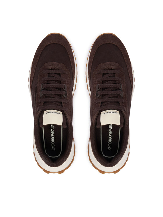 Emporio Armani Emporio Armani Sneakersy EM005746 AF25311 U6032 Tmavě hnědá