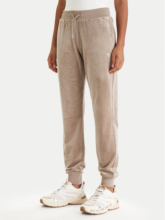 Guess Guess Спортивні штани V3BB27 K0232 Бежевий Regular Fit