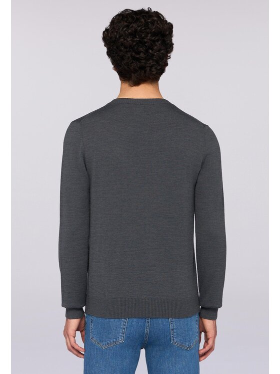 Trussardi Trussardi Cardigan M0358000037N023 Grigio Regular Fit
