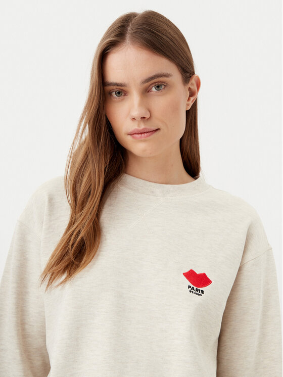 JDY JDY Світшот Boogie 15320335 Бежевий Loose Fit