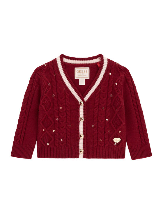 Guess Guess Кардиган A6BR01 Z1312 Бордовий Regular Fit