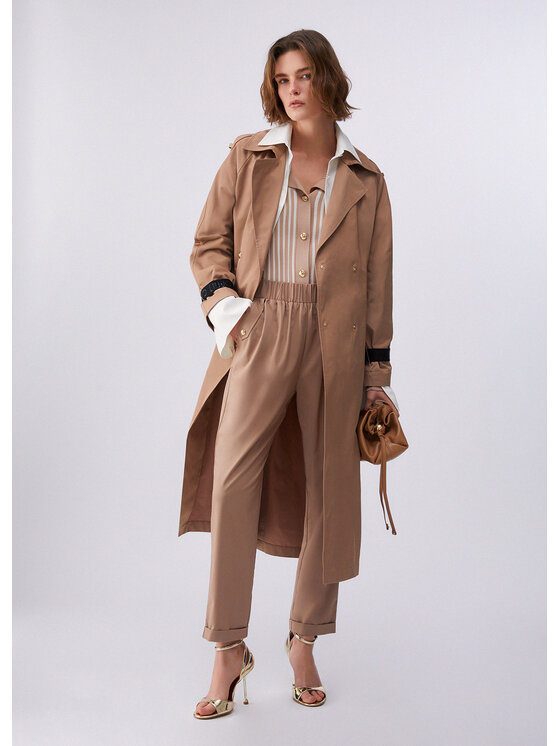 Liu Jo Liu Jo Trench TA6146T2904C3968 Marrone Loose Fit