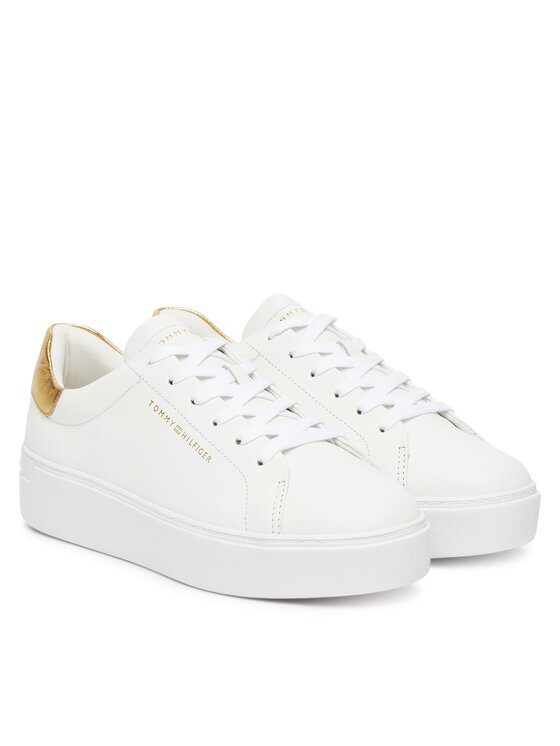 Tommy Hilfiger Tommy Hilfiger Sneakersy Essential Platform Court Sneaker FW0FW08756 Biela