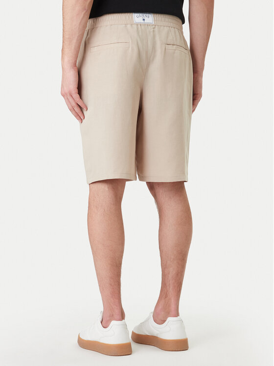 Guess Guess Pantaloncini sportivi F6GD01 WN202 Beige Regular Fit