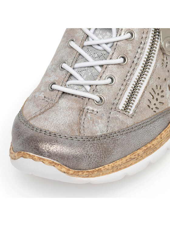 Rieker Rieker Półbuty N42K6-40 Szary