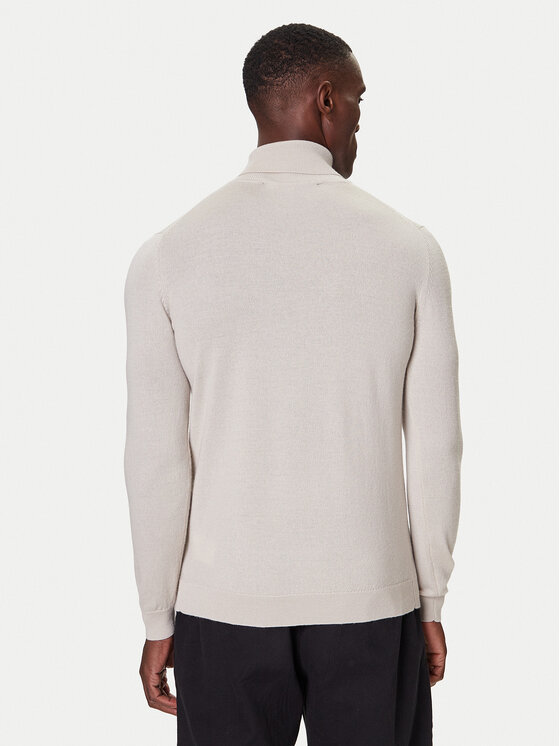 KARL LAGERFELD KARL LAGERFELD Golf 655058 554399 Beżowy Regular Fit