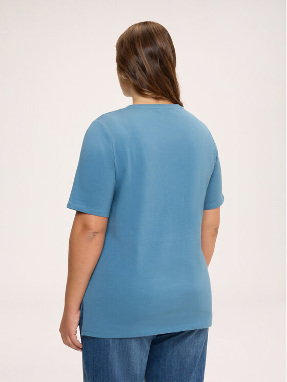 Fiorella Rubino Fiorella Rubino T-Shirt G086L009590N024 Turkusowy Regular Fit