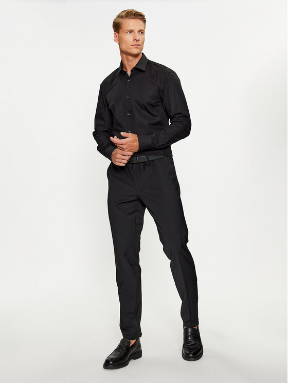 HUGO Hugo Риза Koey 50494513 Черен Slim Fit