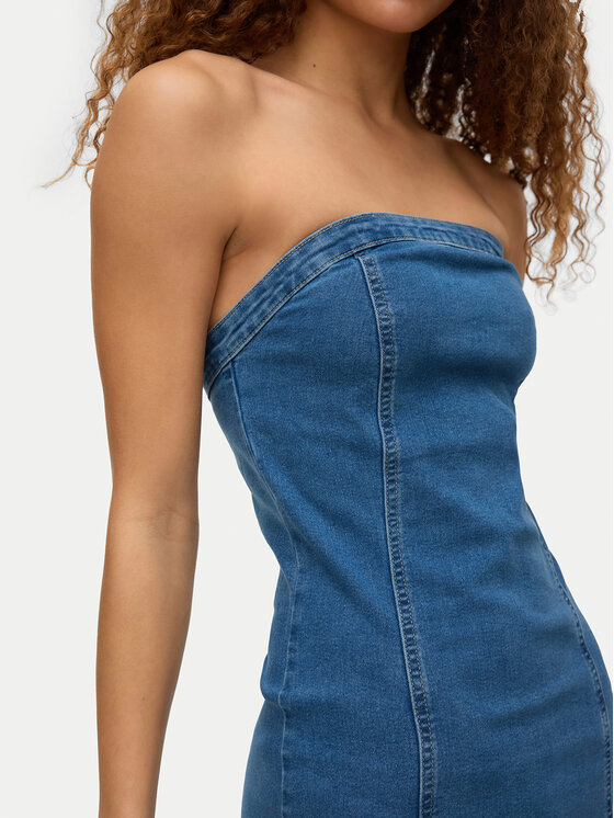 Vero Moda Vero Moda Jeans haljina Ailey 10328202 Plava Regular Fit