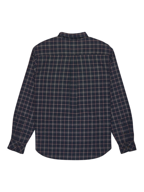 Element Element Koszula Button Down Regular Flannel ELYWT00183 Granatowy Regular Fit