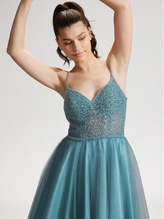 Hey Kyla Hey Kyla Коктейльна сукня 5AG014HK Голубий Regular Fit