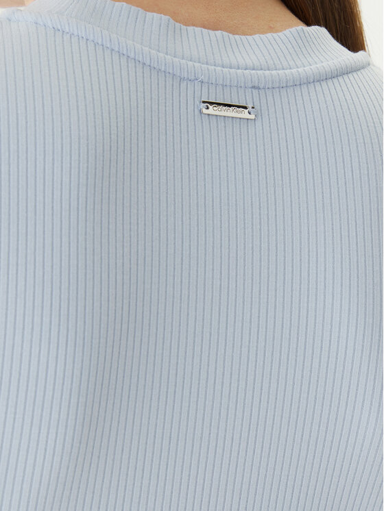 Calvin Klein Calvin Klein Tricou LV044D246G Albastru celest Slim Fit