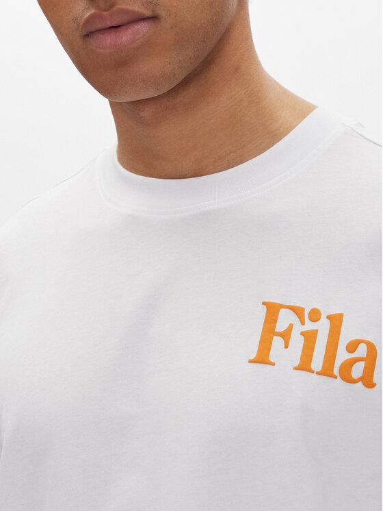 Fila Fila Majica z dolgimi rokavi Laon FAM0904 Bela Oversize