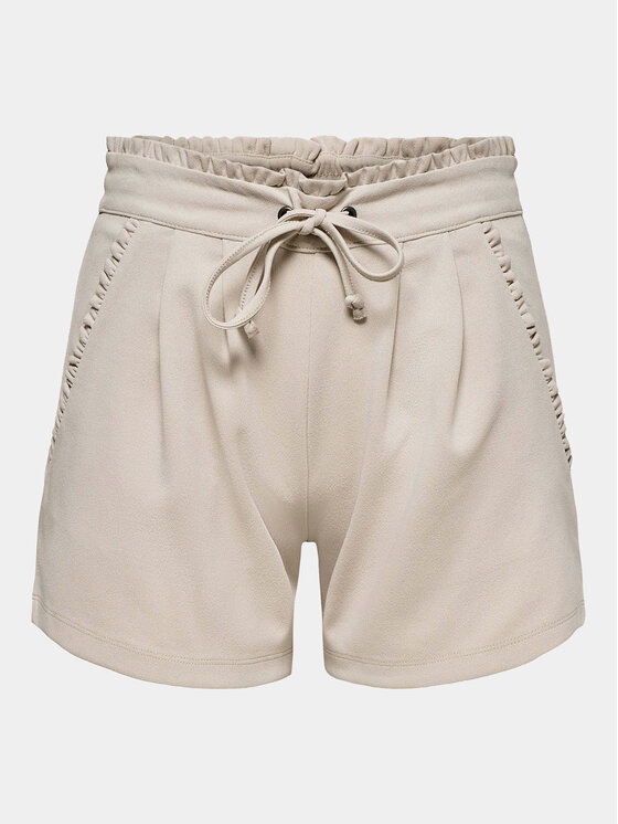 JDY JDY Pantaloncini di tessuto New Catia 15200311 Beige Regular Fit