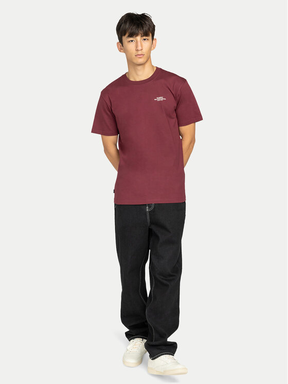 Element Element Majica Element Co ELYZT00603 Bordo rdeča Regular Fit