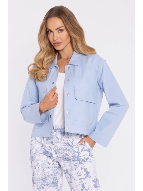 Made of Emotion Made of Emotion Giacca da abito M909 Azzurro chiaro Boxy Fit