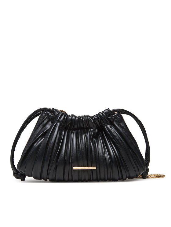 Geantă Calvin Klein Drawstring Plisse Conv Mini Cb P LV04F3077G Negru