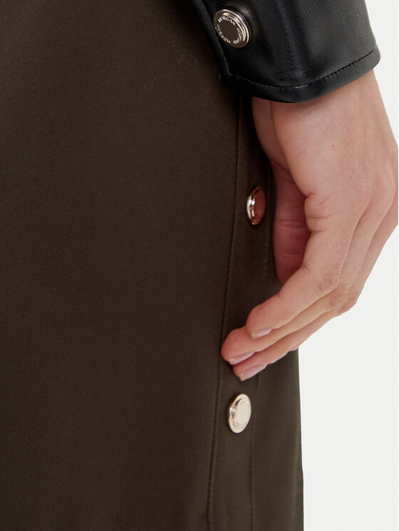 Morgan Morgan Jacke aus Kunstleder 252-GNOLA Schwarz Regular Fit