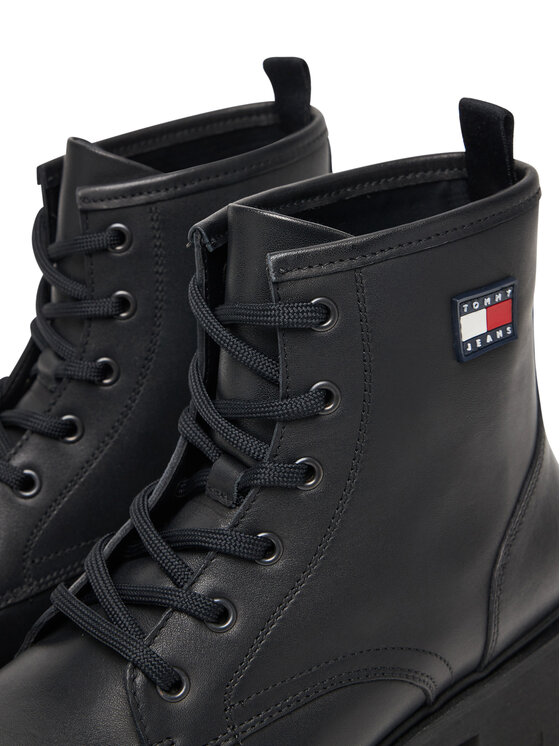 Tommy Jeans Tommy Jeans Traperid Tjw Lace Up Leather Boot EN0EN02824 Must