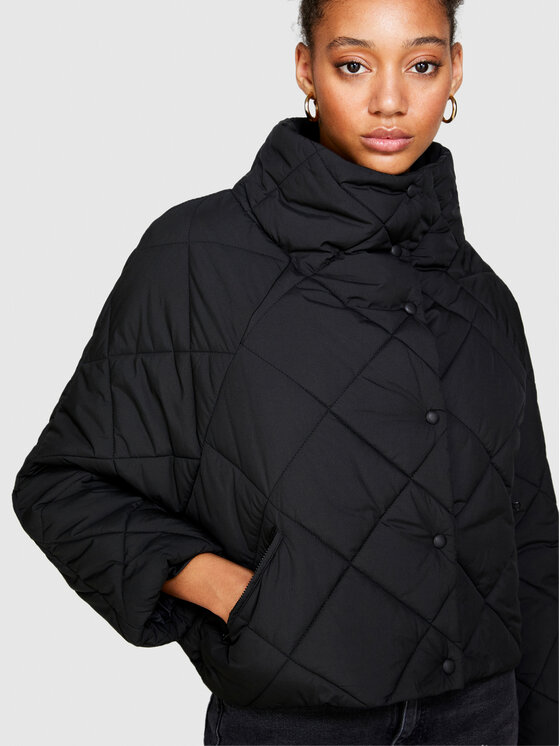 Sisley Sisley Žieminė striukė 2WDYLN02M Juoda Wide Fit