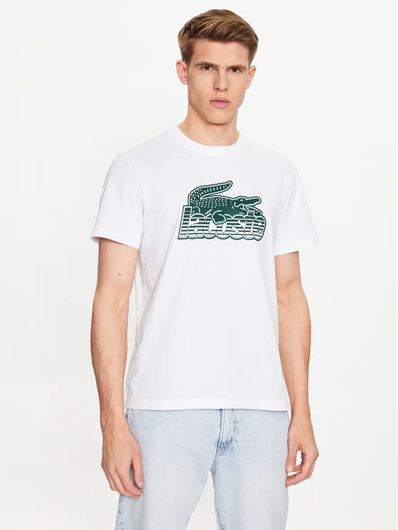 Lacoste T-Shirt TH5070 Weiß Regular Fit