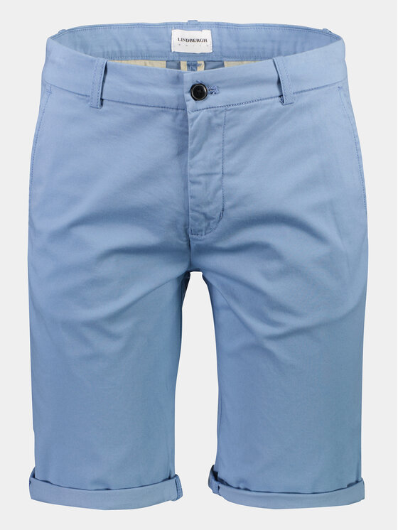 Lindbergh Lindbergh Szorty materiałowe 30-505044 Niebieski Slim Fit