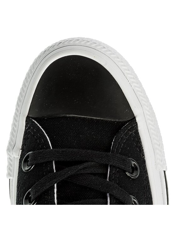 Converse Sneakers aus Stoff Ctas Ox 159587C Schwarz Modivo