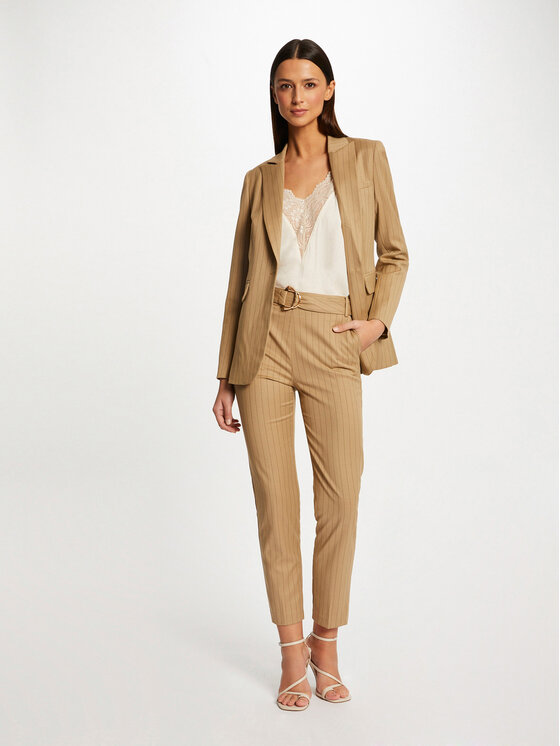 Morgan Pantaloni chino 231-PALEA.F Bej Regular Fit