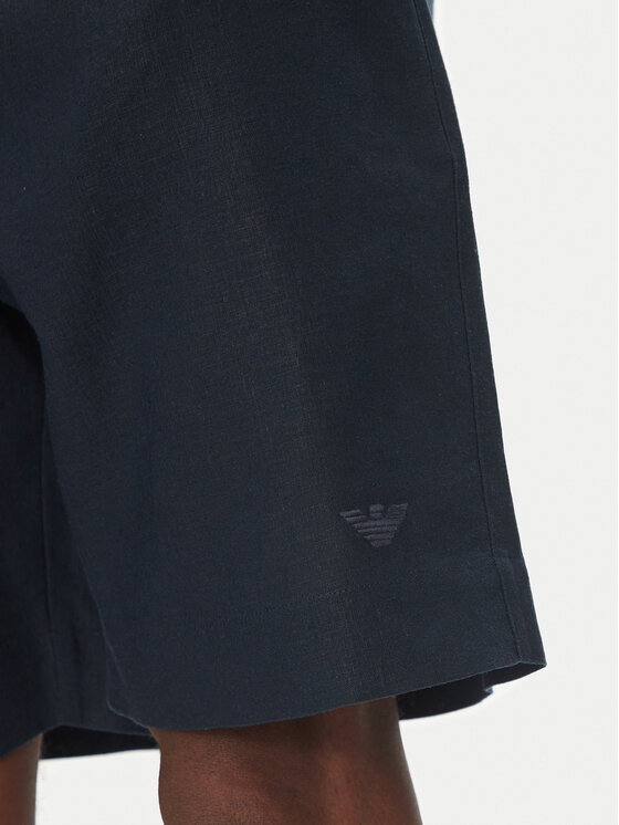 Emporio Armani Emporio Armani Szorty materiałowe EM000681 AF12356 UB102 Granatowy Regular Fit