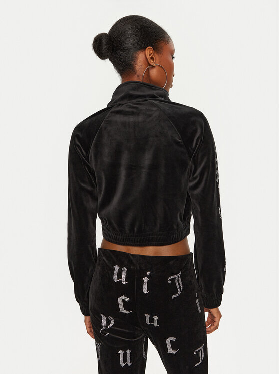 Juicy Couture Juicy Couture Mikina Tasha JCWCT24305 Černá Slim Fit