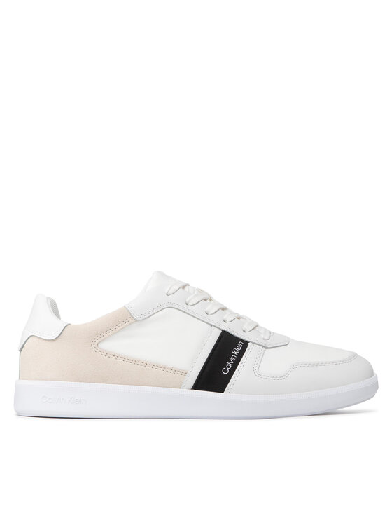 Sneakers Calvin Klein Low Top Lace Up Mix HM0HM00491 Triple White 01S