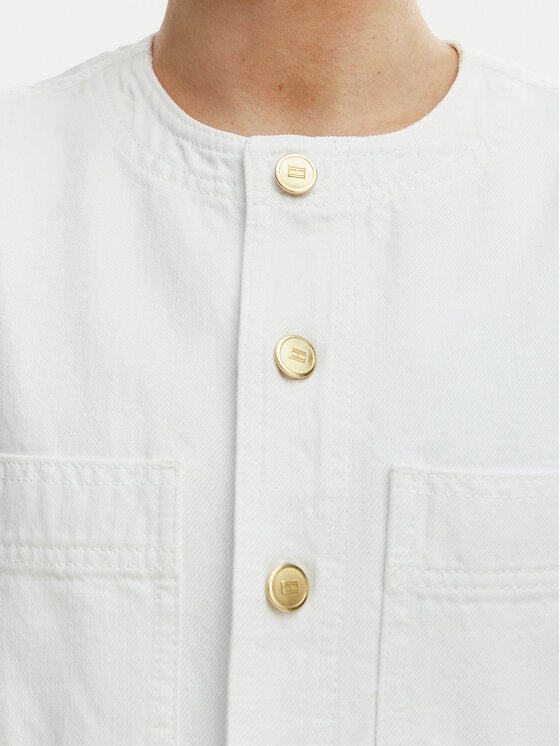 Tommy Hilfiger Tommy Hilfiger Kasdieninė suknelė WW0WW48584 Balta Regular Fit