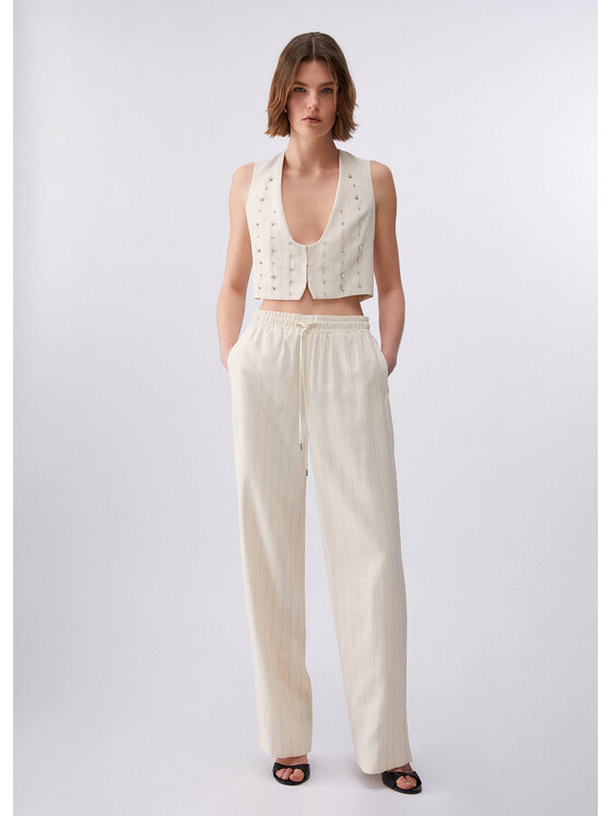 Liu Jo Liu Jo Gilet CA6114T557AP9579 Bianco Regular Fit