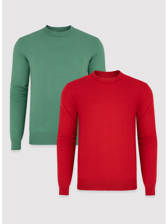 Pako Lorente Pako Lorente Sweter P24WF-2X-013 Zielony Classic Fit